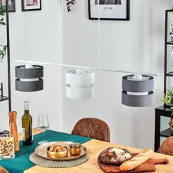 Lampes En Tissu-hofstein Alera Suspension, Suspension Blanc, 3 lumières