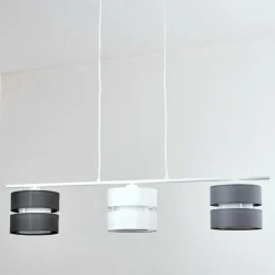 Lampes En Tissu-hofstein Alera Suspension, Suspension Blanc, 3 lumières