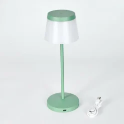 hofstein Algeraz Lampe de table d'extérieur, Lampe à poser LED Vert, 1 lumière