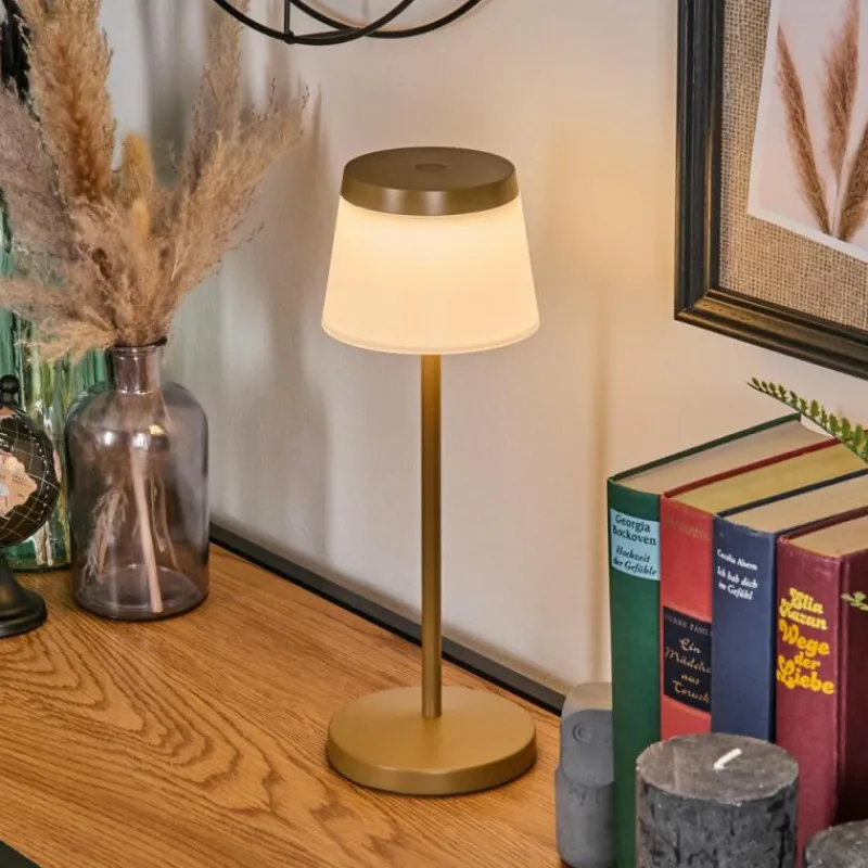 hofstein Algeraz Lampe de table d'extérieur, Lampe à poser LED Beige, 1 lumière