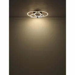 Luminaires Globo Lighting Alia Ventilateur de plafond lumineux LED Noir, 1 lumière, Télécommandes