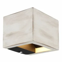 Lampes En Bois-Luminaires Globo Lighting Alina Applique murale LED Noir, Blanc, 1 lumière