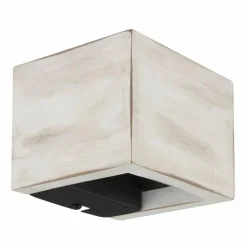 Lampes En Bois-Luminaires Globo Lighting Alina Applique murale LED Noir, Blanc, 1 lumière