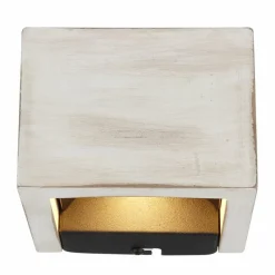 Lampes En Bois-Luminaires Globo Lighting Alina Applique murale LED Noir, Blanc, 1 lumière