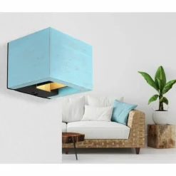 Luminaires Globo Lighting Alina Applique murale LED Bleu, Noir, 1 lumière* Appliques