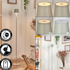 Luminaires Scandinaves-hofstein Allen Lampadaire LED Gris, 1 lumière