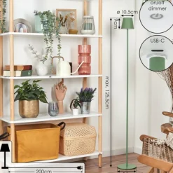 Luminaires Scandinaves-hofstein Allen Lampadaire LED Vert, 1 lumière