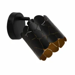 Lampes Dorées-Luminaires Lucide ALMELO Applique murale Noir, 1 lumière