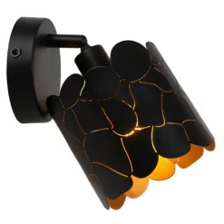 Lampes Dorées-Luminaires Lucide ALMELO Applique murale Noir, 1 lumière