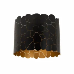 Lampes Dorées-Luminaires Lucide ALMELO Plafonnier Noir, 1 lumière