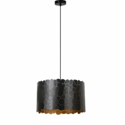 Lampes Dorées-Luminaires Lucide ALMELO Suspension Noir, 1 lumière