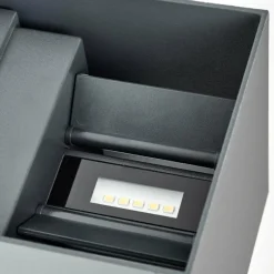 hofstein Almodofa Lampe murale d´extérieur, Luminaire Up & Down Anthracite, 1 lumière, Détecteur de mouvement