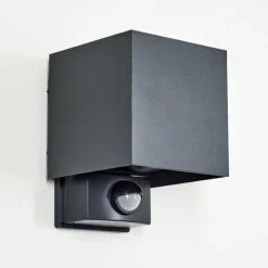 hofstein Almodofa Lampe murale d´extérieur, Luminaire Up & Down Anthracite, 1 lumière, Détecteur de mouvement