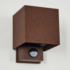 hofstein Almodofa Lampe murale d´extérieur, Luminaire Up & Down Rouille, 1 lumière, Détecteur de mouvement