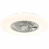 Luminaires Globo Lighting Alva Ventilateur de plafond lumineux LED Blanc, 1 lumière, Télécommandes, Changeur de couleurs