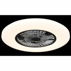 Luminaires Globo Lighting Alva Ventilateur de plafond lumineux LED Blanc, 1 lumière, Télécommandes, Changeur de couleurs