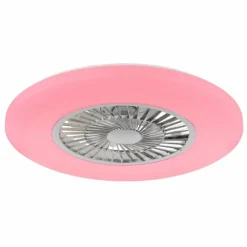 Luminaires Globo Lighting Alva Ventilateur de plafond lumineux LED Blanc, 1 lumière, Télécommandes, Changeur de couleurs
