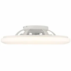 Luminaires Globo Lighting Alva Ventilateur de plafond lumineux LED Blanc, 1 lumière, Télécommandes, Changeur de couleurs