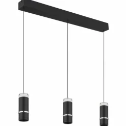 Luminaires Globo Lighting Alvarado Suspension LED Noir, 1 lumière* Éclairage Led