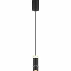 Luminaires Globo Lighting Alvarado Suspension LED Noir, 1 lumière* Éclairage Led