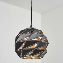 Lampes Dorées-hofstein Alven Suspension, Suspension Noir, 1 lumière
