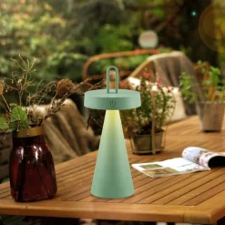 Luminaires Scandinaves-Luminaires Leuchten Direkt ALWA Lampe à poser LED Vert, 1 lumière