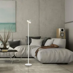 Luminaires Leuchten Direkt AMAG Lampadaire LED Blanc, 1 lumière