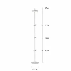 Luminaires Leuchten Direkt AMAG Lampadaire LED Blanc, 1 lumière