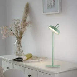 Luminaires Leuchten Direkt AMAG Lampe à poser LED Vert, 1 lumière