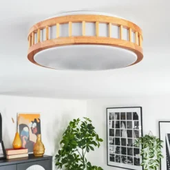 Luminaires Scandinaves-hofstein Amarelos Plafonnier LED Écru, Blanc, 1 lumière