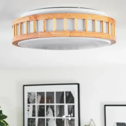 Luminaires Scandinaves-hofstein Amarelos Plafonnier LED Écru, Blanc, 1 lumière