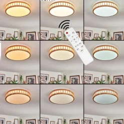 Luminaires Scandinaves-hofstein Amarelos Plafonnier, Panel LED Blanc, 1 lumière, Télécommandes