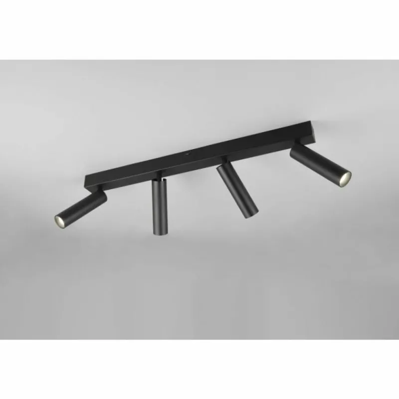 Luminaires Trio Ambala Spot de plafond LED Noir, 4 lumières* Éclairage Led