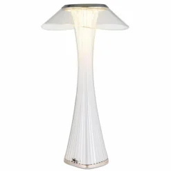 Luminaires Globo Lighting Ambra Lampe à poser LED Chrome, Transparent, 1 lumière* Lampes À Poser