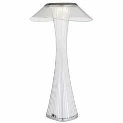 Luminaires Globo Lighting Ambra Lampe à poser LED Chrome, Transparent, 1 lumière* Lampes À Poser