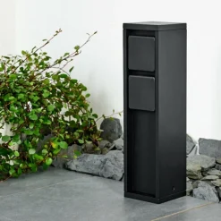 hofstein Amersfoort Prises électriques d'extérieur, Accessoire Noir