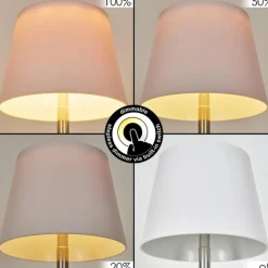 Luminaires Scandinaves-hofstein Amien Lampe de table d'extérieur, Lampe à poser LED Argenté, Blanc, 1 lumière