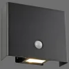 Luminaires Leuchten Direkt AMIN Applique murale LED Noir, 2 lumières, Détecteur de mouvement