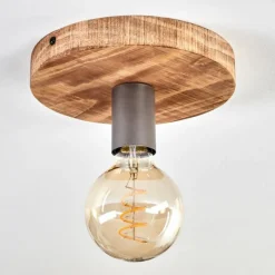 Luminaires Scandinaves-hofstein Amnicon Plafonnier Écru, Noir, 1 lumière