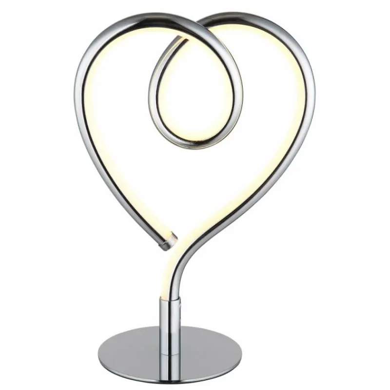 Luminaires Globo Lighting Amore Lampe à poser LED Chrome, 1 lumière* Éclairage Led