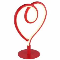 Luminaires Globo Lighting Amore Lampe à poser LED Rouge, 1 lumière* Éclairage Led