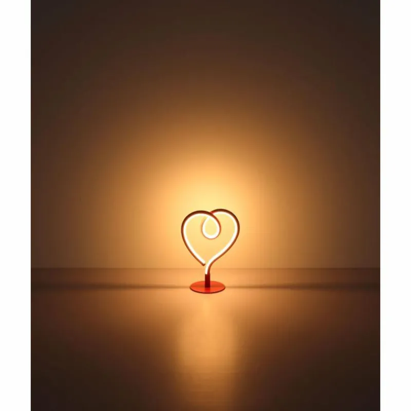 Luminaires Globo Lighting Amore Lampe à poser LED Rouge, 1 lumière* Éclairage Led