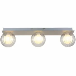 Luminaires Globo Lighting Ander Plafonnier Nickel mat, 3 lumières