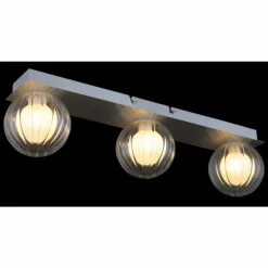 Luminaires Globo Lighting Ander Plafonnier Nickel mat, 3 lumières