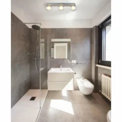 Luminaires Globo Lighting Ander Plafonnier Nickel mat, 3 lumières