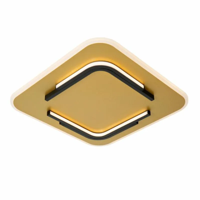 Lampes Dorées-Luminaires Lucide ANDREAS Plafonnier LED Or, 1 lumière