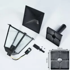 hofstein Anfei Eclairage de chemin Noir, 1 lumière