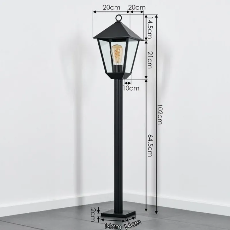 hofstein Anfei Eclairage de chemin Noir, 1 lumière