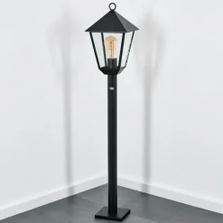 hofstein Anfei Eclairage de chemin Noir, 1 lumière, Détecteur de mouvement