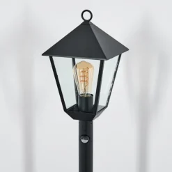 hofstein Anfei Eclairage de chemin Noir, 1 lumière, Détecteur de mouvement